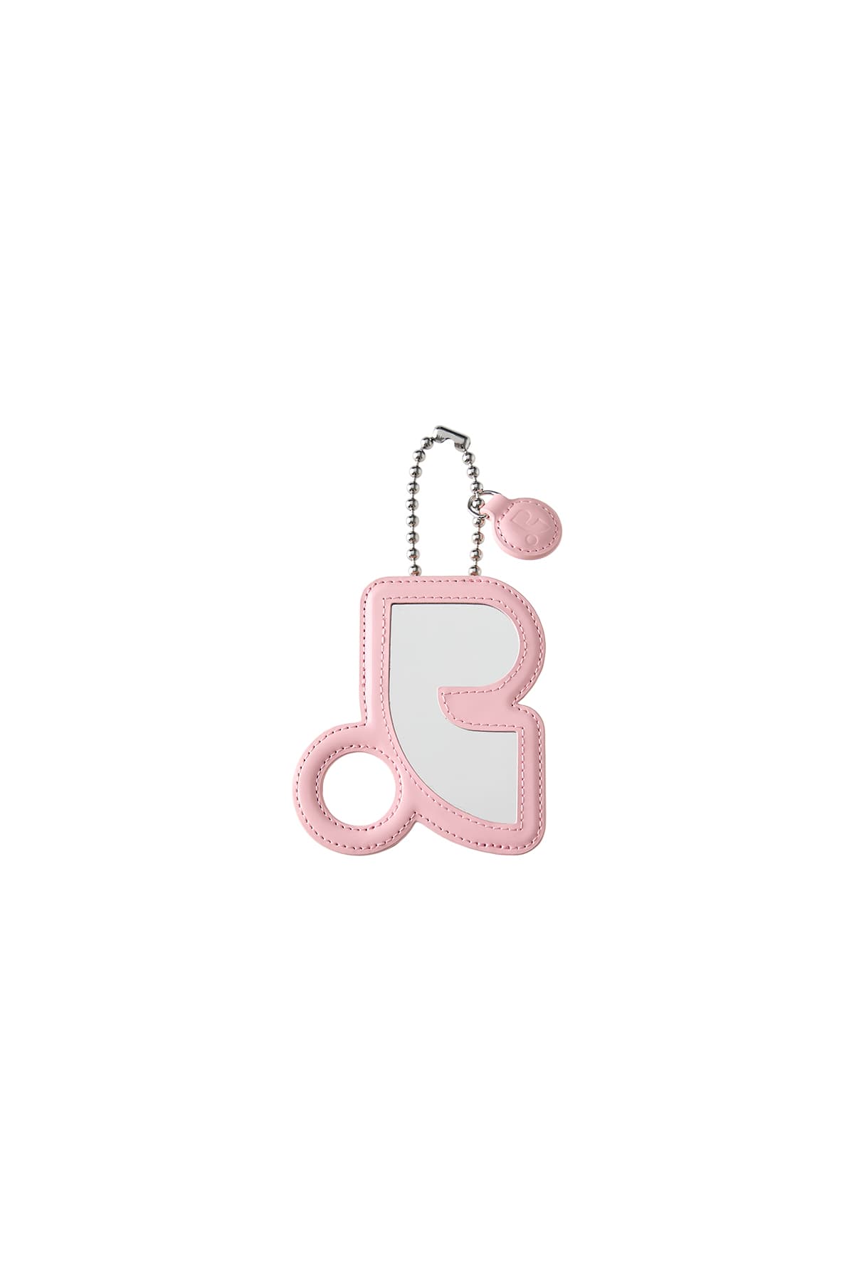 MIRROR CARD HOLDER KEYRING - PINK